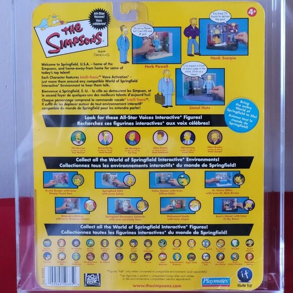 GRADED AND SEALED, 2002, THE SIMPSONS, LIONEL HUTZ, INTELLITRONIC ACTION FIGURE! - Picture 6 of 6